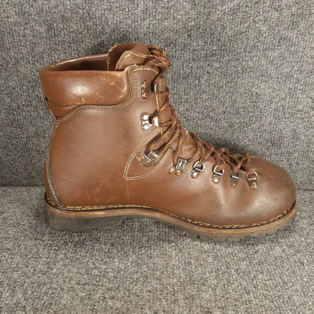Vtg 1999 Montrail Heavy Leather Hiking Boots Made In Italy Men's 11 Vibram